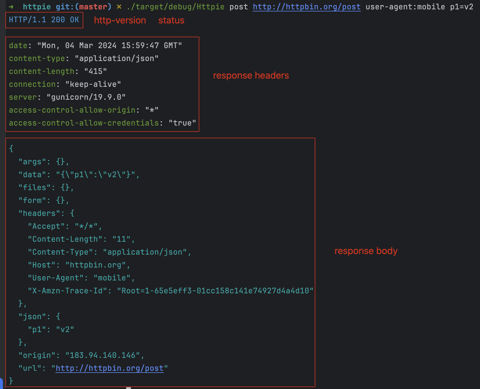 httpie response demo